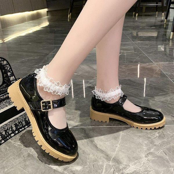 dress shoes plus size 35-43 women mary janes med heels lolita patent leather oxford buckle strap ladies girls, Black
dress shoes plus size 35-43 women mary janes med heels lolita patent leather oxford buckle strap ladies girls, Black