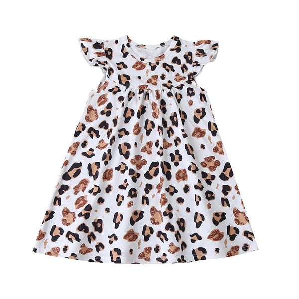 summer toddler kids girls leopard dress sweet o neck ruffles sleeve sundress casual clothes for baby children 1-4t fashion new, Red;yellow
summer toddler kids girls leopard dress sweet o neck ruffles sleeve sundress casual clothes for baby children 1-4t fashion new, Red;yellow
