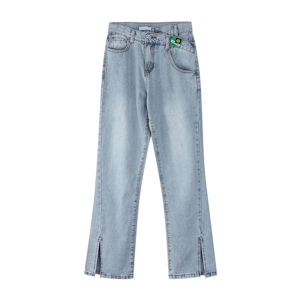 women's jeans 2021 autumn women slit design streetwear high waist vintage baggy straight denim trouser mom korean fashion pants, Blue
women's jeans 2021 autumn women slit design streetwear high waist vintage baggy straight denim trouser mom korean fashion pants, Blue