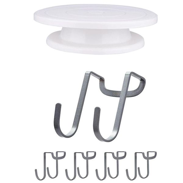 5x over cabinet hook, 304 stainless steel multiple use s shaped & 1x diy cake turntable baking mold cake plate
5x over cabinet hook, 304 stainless steel multiple use s shaped & 1x diy cake turntable baking mold cake plate