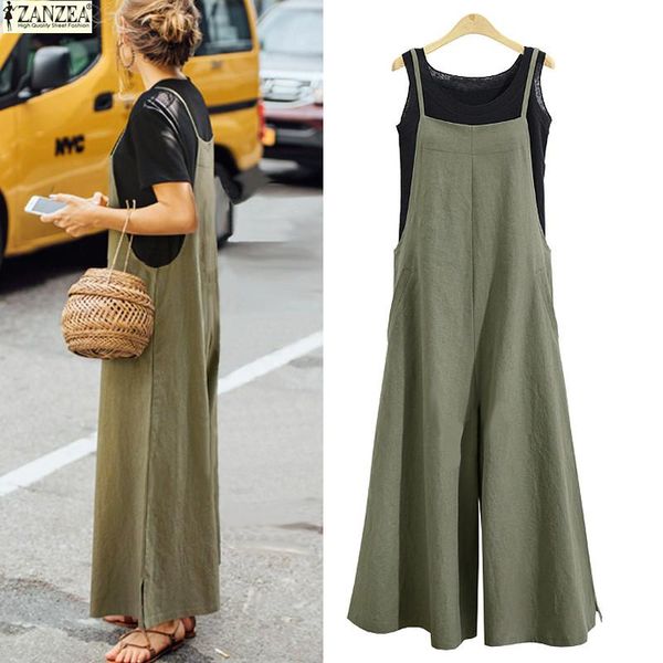women's jumpsuits & rompers zanzea wide trousers plus size jumpsuit strappy dungaree romper bib overalls summer pants palazzo casual pa, Black;white
women's jumpsuits & rompers zanzea wide trousers plus size jumpsuit strappy dungaree romper bib overalls summer pants palazzo casual pa, Black;white