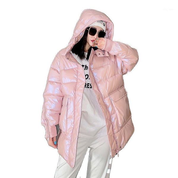 women's down & parkas winter parka candy color women's jacket white duck bright face coat women loose hooded warm outwear, Black
women's down & parkas winter parka candy color women's jacket white duck bright face coat women loose hooded warm outwear, Black