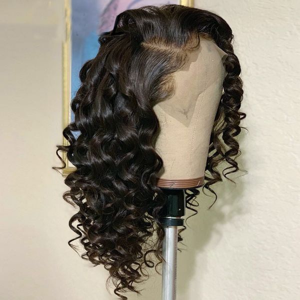 180 density deep wave synthetic lace front wig for black women soft with baby hair glueless preplucked daily cosplay wig middle part soft, Black;brown
180 density deep wave synthetic lace front wig for black women soft with baby hair glueless preplucked daily cosplay wig middle part soft, Black;brown