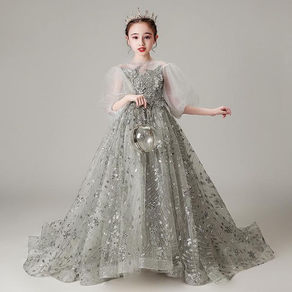 girl's dresses lace sequin tail dress girl elegant wedding bridesmaid kids birthday prom formal evening children communion clothing, Red;yellow
girl's dresses lace sequin tail dress girl elegant wedding bridesmaid kids birthday prom formal evening children communion clothing, Red;yellow