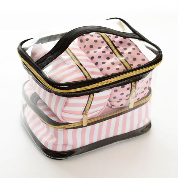 storage bags 2021 transparent pvc cosmetic bag travel toilet four-piece portable multifunction set pink makeup organizer cosmetician
storage bags 2021 transparent pvc cosmetic bag travel toilet four-piece portable multifunction set pink makeup organizer cosmetician