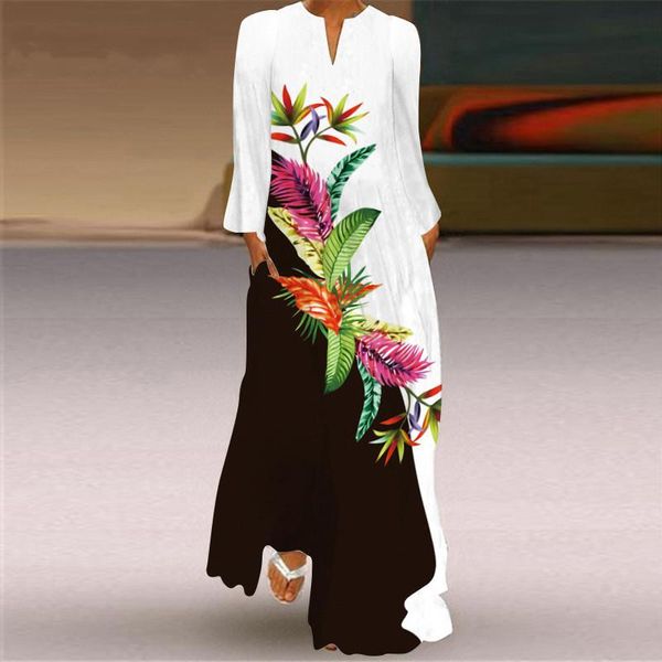 casual dresses 2021 3d leaf printed black white autumn dress long sleeve plus size woman elegant girls women oversize, Black;gray
casual dresses 2021 3d leaf printed black white autumn dress long sleeve plus size woman elegant girls women oversize, Black;gray