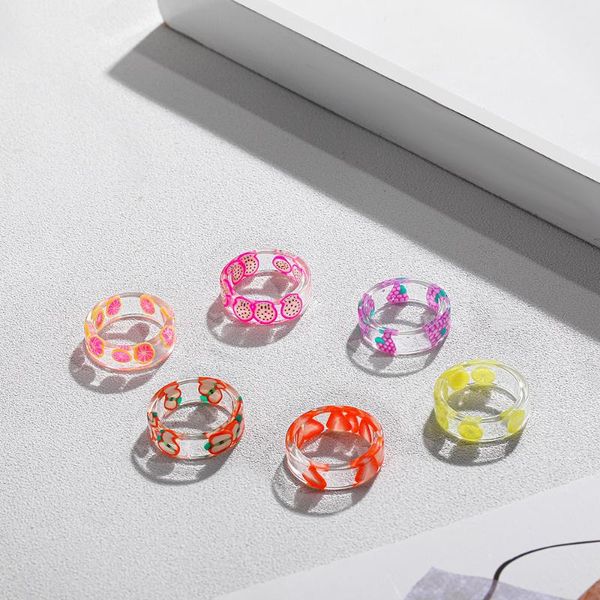 wedding rings korean fresh fruits colourful transparent acrylic resin for women round creative ring strawberry lemon finger jewelry gift, Slivery;golden
wedding rings korean fresh fruits colourful transparent acrylic resin for women round creative ring strawberry lemon finger jewelry gift, Slivery;golden