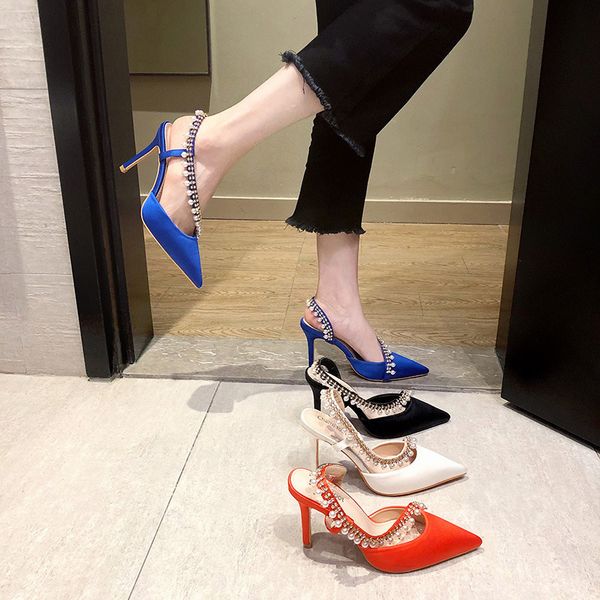 female shoes fall 2021 new fashion a line of and satin strass heels high 93y4, Black
female shoes fall 2021 new fashion a line of and satin strass heels high 93y4, Black