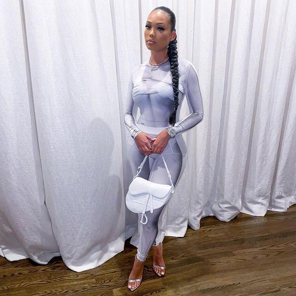 two piece outfits for women long sleeve bodysuit leggings sport bodycon jumpsuits and 2 piece pant sets c87-dc24, White
two piece outfits for women long sleeve bodysuit leggings sport bodycon jumpsuits and 2 piece pant sets c87-dc24, White
