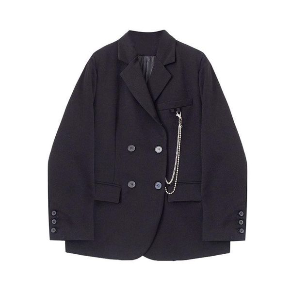 women's suits & blazers korean black blazer women youth simplicity style office lady jacket street temperament designer 2021 autumn co, White;black
women's suits & blazers korean black blazer women youth simplicity style office lady jacket street temperament designer 2021 autumn co, White;black