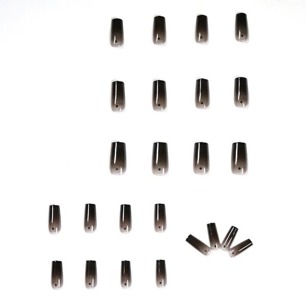 nail art kits 24pcs gradient black patch glue type removable long paragraph fashion manicure save time false
nail art kits 24pcs gradient black patch glue type removable long paragraph fashion manicure save time false