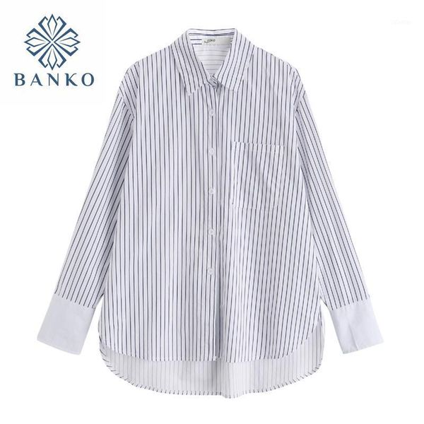striped office ladies blouse women bf streetwear turn down collar long sleeve spring 2021 shirt female oversized relax retro women's bl, White
striped office ladies blouse women bf streetwear turn down collar long sleeve spring 2021 shirt female oversized relax retro women's bl, White