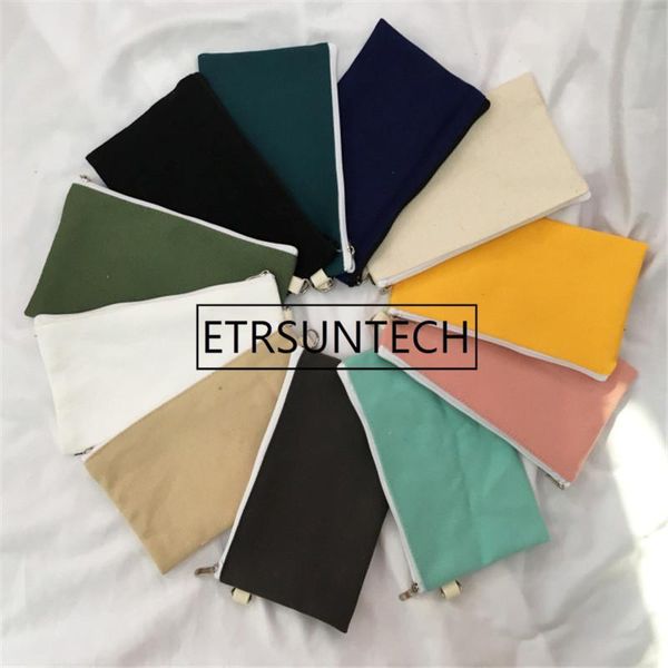 storage bags 100pcs canvas cosmetic bag blank zipper pencil cases pen pouches cotton makeup mobile phone clutch organizer make up
storage bags 100pcs canvas cosmetic bag blank zipper pencil cases pen pouches cotton makeup mobile phone clutch organizer make up