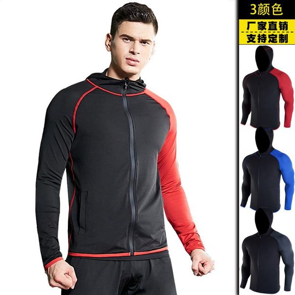 men's jackets sports jacket stitching hooded running basketball fitness high elastic quick-drying, Black;brown
men's jackets sports jacket stitching hooded running basketball fitness high elastic quick-drying, Black;brown