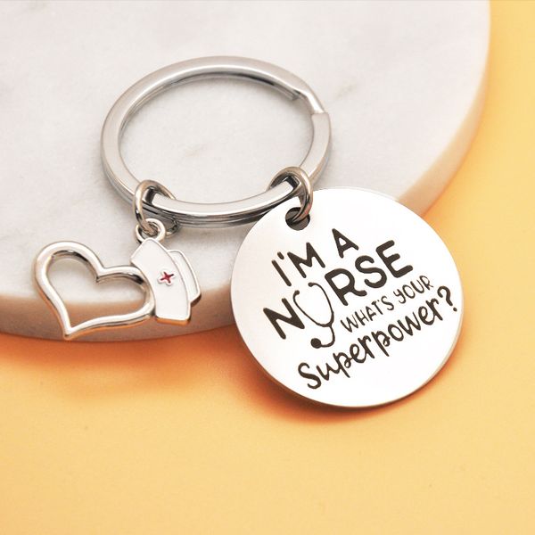 stainless steel lettering key chain im a nurse nurses day gift nurse hat keychains silver color pendant accessories brelok
stainless steel lettering key chain im a nurse nurses day gift nurse hat keychains silver color pendant accessories brelok
