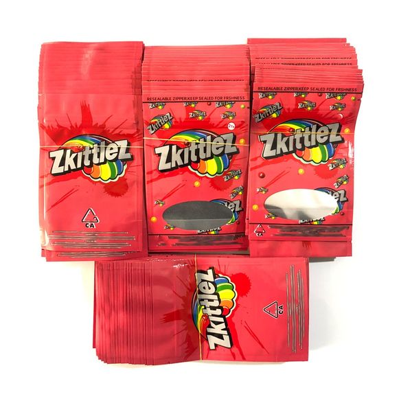 zkittlez pouch packing bag edible mylar bags with tear notch and clear window on the front zip lock packaging
zkittlez pouch packing bag edible mylar bags with tear notch and clear window on the front zip lock packaging
