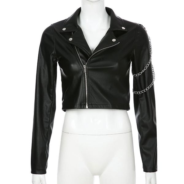 2021 new autumn vintage moto biker zipper jacket women black pu leatherjackets elegant outwear faux leather trench casual crop coat 5er1
2021 new autumn vintage moto biker zipper jacket women black pu leatherjackets elegant outwear faux leather trench casual crop coat 5er1