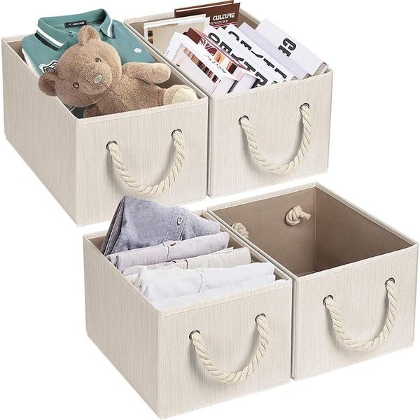 storage drawers 4 pack baskets fabric cube bins foldable decorative cubes with cotton rope handles organizer bin
storage drawers 4 pack baskets fabric cube bins foldable decorative cubes with cotton rope handles organizer bin