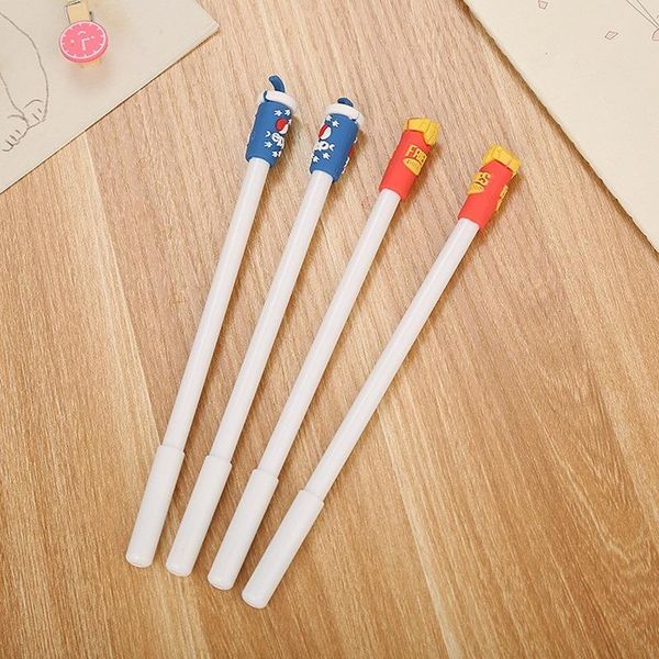 gel pens 4pcs/lot creative cartoon cola fries pen 0.5mm black ink cute school stationery suppliers office accessories kids cool gift
gel pens 4pcs/lot creative cartoon cola fries pen 0.5mm black ink cute school stationery suppliers office accessories kids cool gift