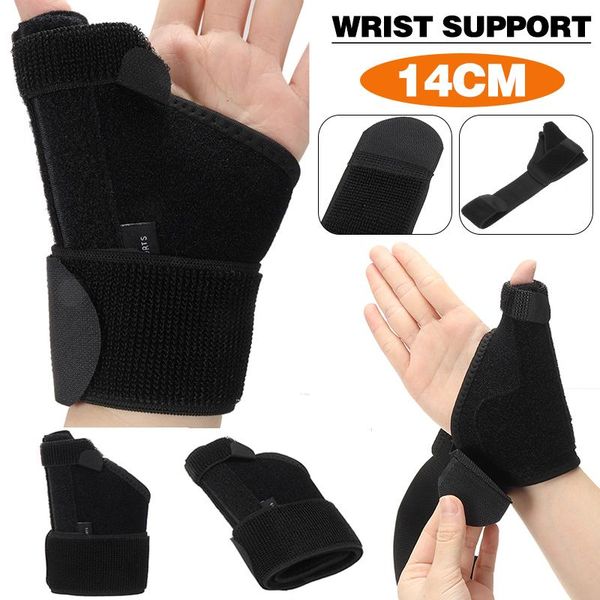 elastic thumb protector sports brace hand wrist care support splint guard basketball sprain fixed thumb stabilizer, Black;red
elastic thumb protector sports brace hand wrist care support splint guard basketball sprain fixed thumb stabilizer, Black;red