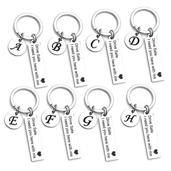 keychains drive safe keychain a-z 26 initials lettering men women boyfriend husband key chain birthday chritsmas father's day gifts, Silver
keychains drive safe keychain a-z 26 initials lettering men women boyfriend husband key chain birthday chritsmas father's day gifts, Silver