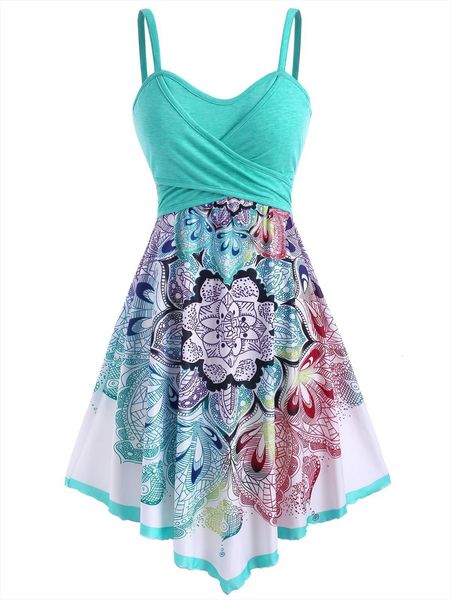 plus size bohemian casual women dress flower crossover sleeveless spaghetti strap holiday beach vestidos, Black;gray
plus size bohemian casual women dress flower crossover sleeveless spaghetti strap holiday beach vestidos, Black;gray