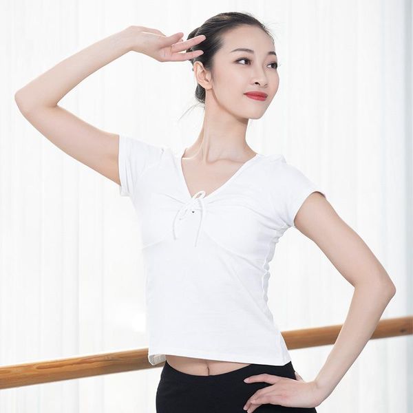 men's sweaters dancer's song dance dress short sleeve modern practice women's ballet v-neck bow t-shirt top, White;black
men's sweaters dancer's song dance dress short sleeve modern practice women's ballet v-neck bow t-shirt top, White;black