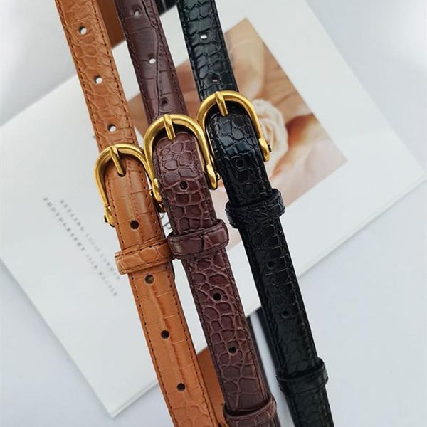 belts fashion simplicity women retro genuine leather crocodile pattern vintage golden buckle elegant straps jeans waistband53001, Black;brown
belts fashion simplicity women retro genuine leather crocodile pattern vintage golden buckle elegant straps jeans waistband53001, Black;brown