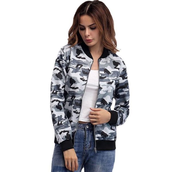 women's jackets camouflage jacket women autumn oversized print zipper loose baseball female winter o neck cotton coat casual 2021, Black;brown
women's jackets camouflage jacket women autumn oversized print zipper loose baseball female winter o neck cotton coat casual 2021, Black;brown