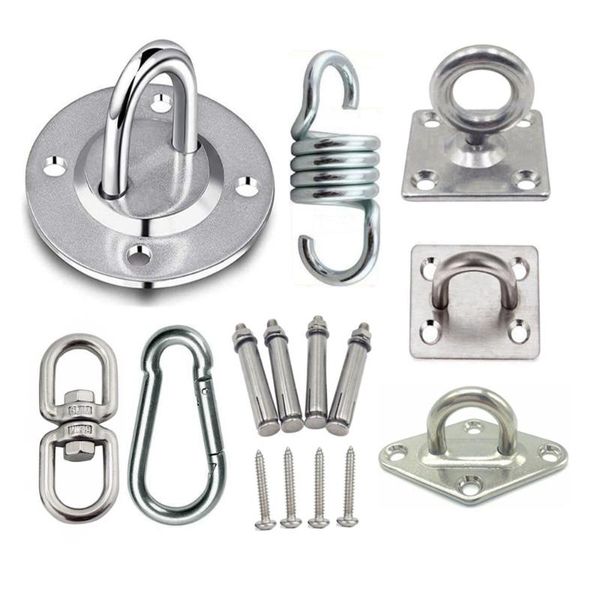 stainless steel suspension bracket hammock mount ceiling hook anchor hanger for gym training aerial yoga swing hanging kit
stainless steel suspension bracket hammock mount ceiling hook anchor hanger for gym training aerial yoga swing hanging kit