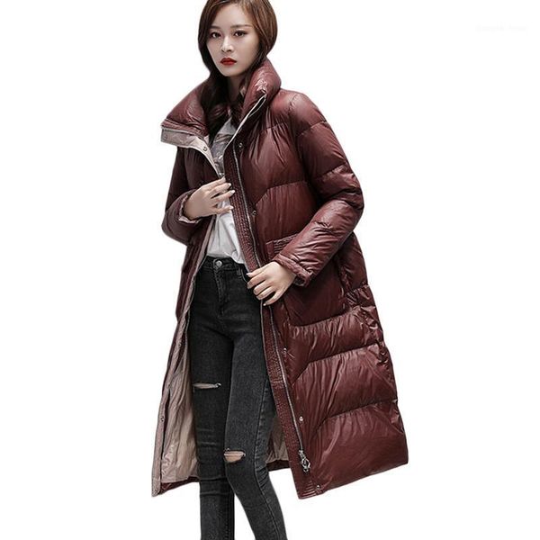 women's down & parkas 2021 womens korean long jacket warm winter fashion 90% white duck outerwear casual parka overcoat ropa mujer tren, Black
women's down & parkas 2021 womens korean long jacket warm winter fashion 90% white duck outerwear casual parka overcoat ropa mujer tren, Black