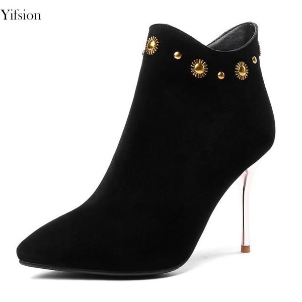 boots olomm women winter warm ankle kid suede thin high heels pointed toe black prom shoes ladies us size 3-13
boots olomm women winter warm ankle kid suede thin high heels pointed toe black prom shoes ladies us size 3-13
