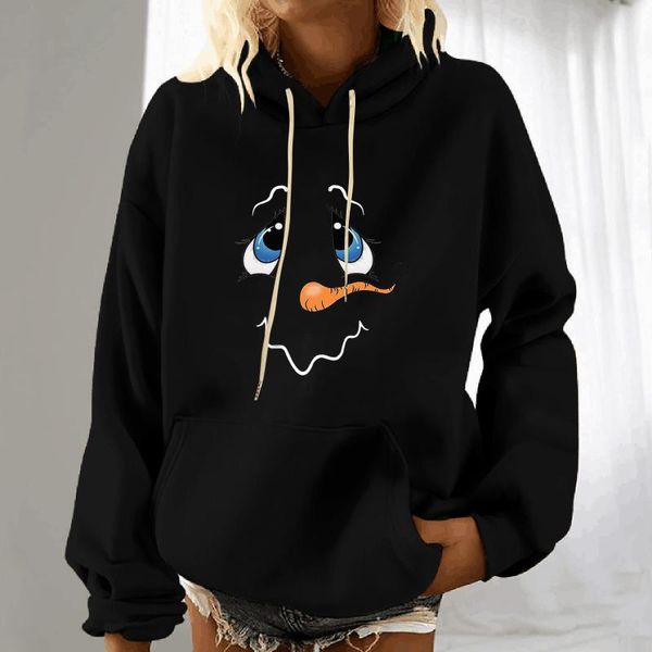 women's hoodies & sweatshirts women casual christmas printed long sleeve hooded sweatshirt simple fashion daily sudadera *8, Black
women's hoodies & sweatshirts women casual christmas printed long sleeve hooded sweatshirt simple fashion daily sudadera *8, Black