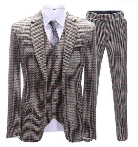 men's suits & blazers tweed wedding 3 pieces houndstooth dogstooth wool tuxedos formal notch lapel prom winter coat for men oe1w, White;black
men's suits & blazers tweed wedding 3 pieces houndstooth dogstooth wool tuxedos formal notch lapel prom winter coat for men oe1w, White;black
