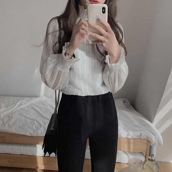 women's blouses & shirts turtleneck white blouse women long sleeve spring elegant lace transparent summer korean casual office lady vi
women's blouses & shirts turtleneck white blouse women long sleeve spring elegant lace transparent summer korean casual office lady vi