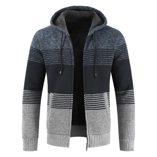 men's sweaters autumn sweater winter thick warm hooded coat stripe wool cardigan jumpers zipper fleece men hombre, White;black
men's sweaters autumn sweater winter thick warm hooded coat stripe wool cardigan jumpers zipper fleece men hombre, White;black
