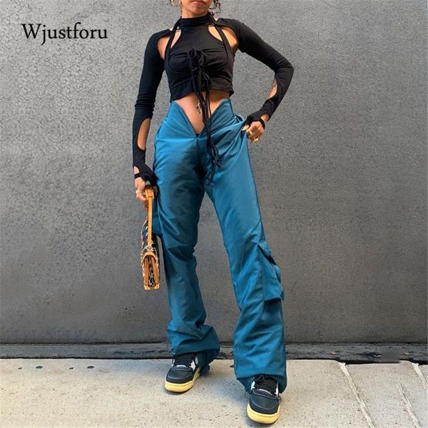 women's pants & capris wjustforu v type cargo autumn winter fashion pockets loose punk trousers streetwear vintage high waist straight, Black;white
women's pants & capris wjustforu v type cargo autumn winter fashion pockets loose punk trousers streetwear vintage high waist straight, Black;white