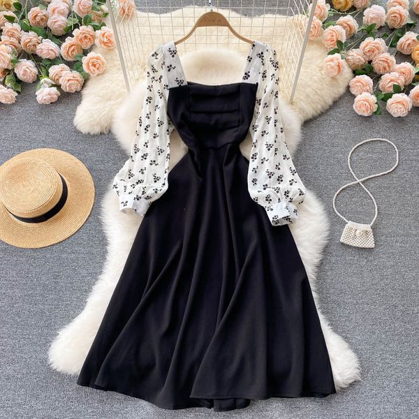 casual dresses elegant female singiny dressed in french floral design long sleeve square collar line casual autumn streetwear dress aify, Black;gray
casual dresses elegant female singiny dressed in french floral design long sleeve square collar line casual autumn streetwear dress aify, Black;gray