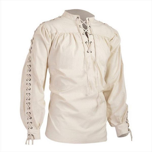 blouse medieval pirate shirt men polos viking renaissance lace up halloween mercenary scottish jacobite ghillie, White;black
blouse medieval pirate shirt men polos viking renaissance lace up halloween mercenary scottish jacobite ghillie, White;black