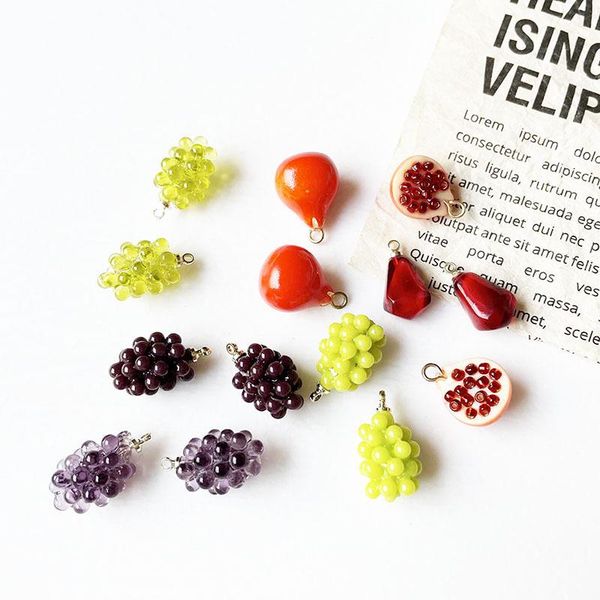 charms 10pcs resin accessories diy simulation mini fruit grape pomegranate pendant earrings necklace bracelet, Bronze;silver
charms 10pcs resin accessories diy simulation mini fruit grape pomegranate pendant earrings necklace bracelet, Bronze;silver