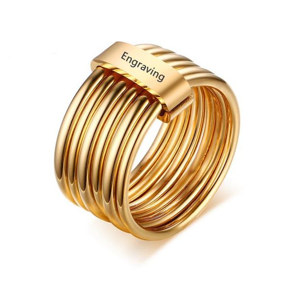 wedding rings stainless steel for women and men six ring bride & bridegroom anel luxury jewelry accessories size 6-9, Slivery;golden
wedding rings stainless steel for women and men six ring bride & bridegroom anel luxury jewelry accessories size 6-9, Slivery;golden