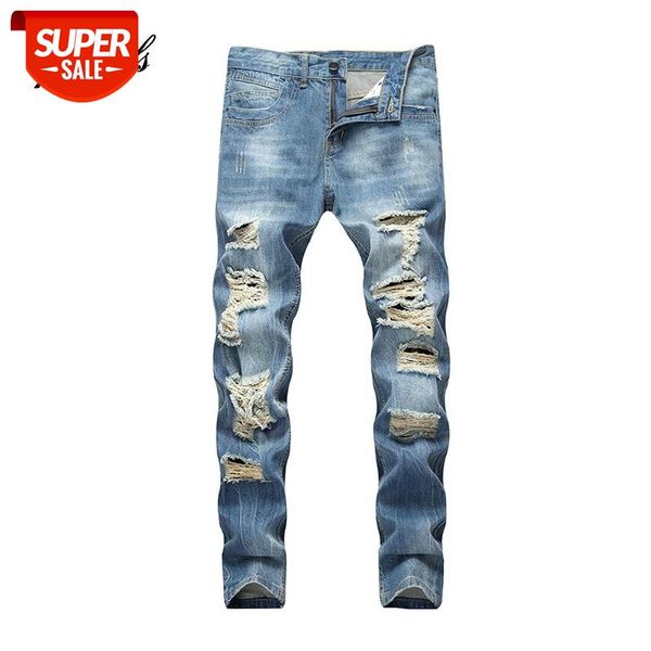 New Styllsh Man Fashion Casual Sim High Quality Straight Denim Jeans Men Hole Moustache Effect Zipper Fly Streetwear Trousers #bp6m, Blue
New Styllsh Man Fashion Casual Sim High Quality Straight Denim Jeans Men Hole Moustache Effect Zipper Fly Streetwear Trousers #bp6m, Blue