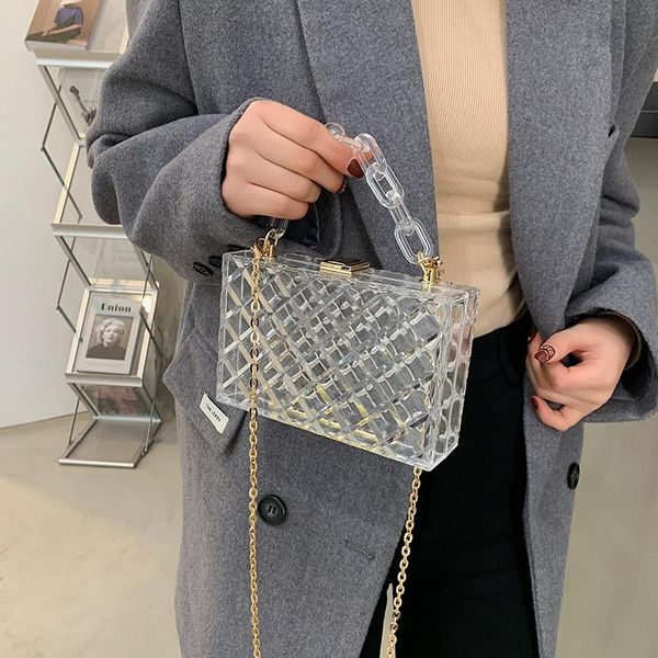 evening bags 2021 transparent acrylic box handbags for women designer chains shoulder crossbody luxury clear pvc mini square purses 7462
evening bags 2021 transparent acrylic box handbags for women designer chains shoulder crossbody luxury clear pvc mini square purses 7462