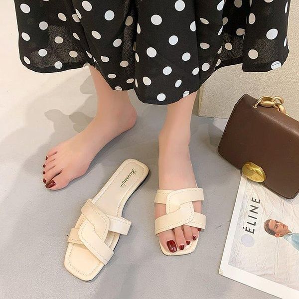 slippers 2021 women's stitching vamp fashion all-match trend open toe outer wear elegant casual, Black
slippers 2021 women's stitching vamp fashion all-match trend open toe outer wear elegant casual, Black