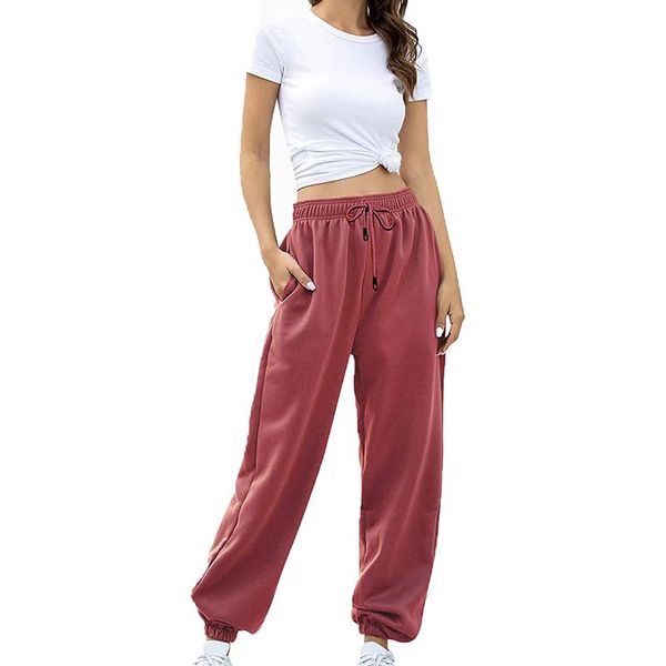 running pants casual women joggers trousers solid color high waist lace-up baggy sweatpants female workout sports plus size, Black;blue
running pants casual women joggers trousers solid color high waist lace-up baggy sweatpants female workout sports plus size, Black;blue