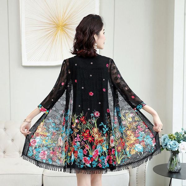women's blouses & shirts women 2021 summer vintage floral long cardigan female sun protection ladies casual loose beach chiffon blouse, White
women's blouses & shirts women 2021 summer vintage floral long cardigan female sun protection ladies casual loose beach chiffon blouse, White