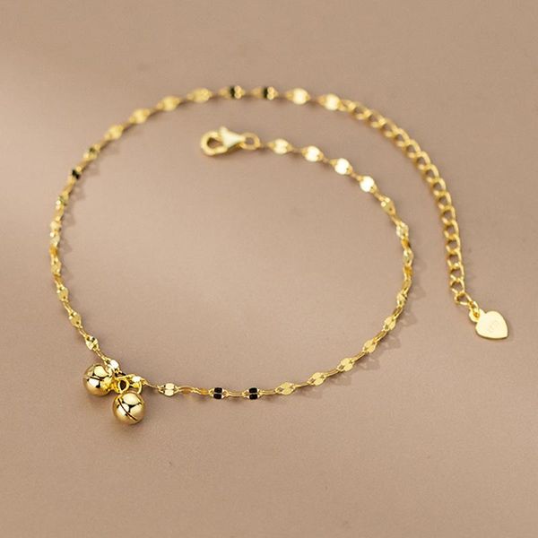 anklets women summer bell charms 925 sterling silver adjustable chain anklet temperament holidays jewelry gift, Red;blue
anklets women summer bell charms 925 sterling silver adjustable chain anklet temperament holidays jewelry gift, Red;blue