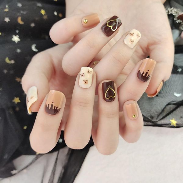 false nails artificial fake short fingernails nail full cover natural salon art diy for women tu45889, Red;gold
false nails artificial fake short fingernails nail full cover natural salon art diy for women tu45889, Red;gold