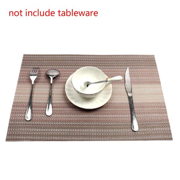 4pcs pvc tableware placemat pads dining table mat heat insulation geometric gold plated placemats home decoration 45x30cm
4pcs pvc tableware placemat pads dining table mat heat insulation geometric gold plated placemats home decoration 45x30cm