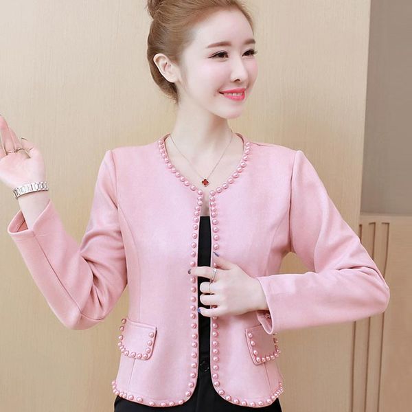 chaquetas mujer 2021 woman jacket beading o-neck short women jacket long sleeve coat women 3xl 4xl plus size a963, Black;brown
chaquetas mujer 2021 woman jacket beading o-neck short women jacket long sleeve coat women 3xl 4xl plus size a963, Black;brown